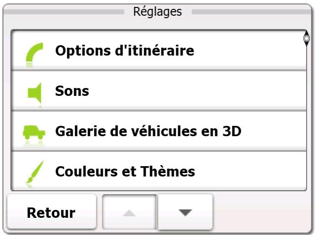 MAPPY MINI 290 - Menu paramètres - 1