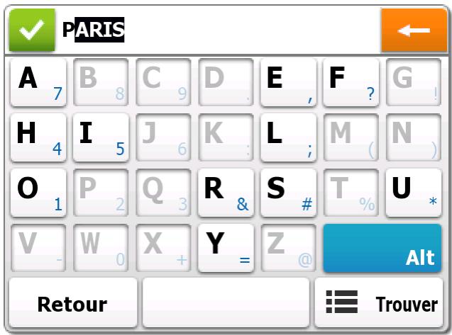 MAPPY MINI 290 - Sélection d'une intersection en tant que destination - 4