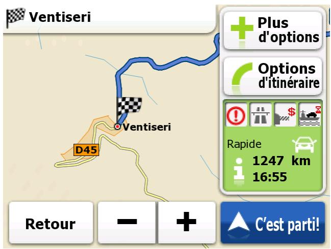 MAPPY MINI 290 - Sélection d'un emplacement sur la carte comme destination - 5