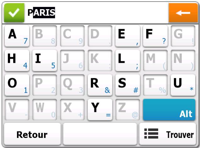 MAPPY MINI 290 - Saisie du point central de la rue en tant que destination - 6