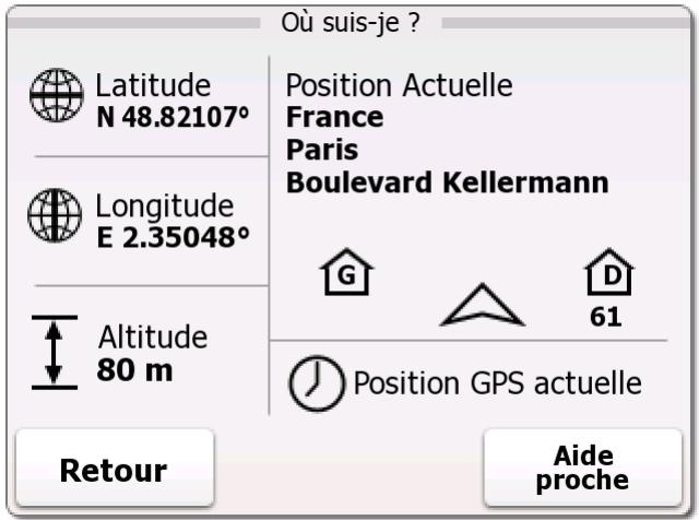 MAPPY MINI 290 - Vérification des détails de la position actuelle (où suis-je ?) - 1