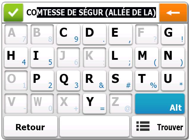 MAPPY MINI 290 - Saisie d'une adresse - 10