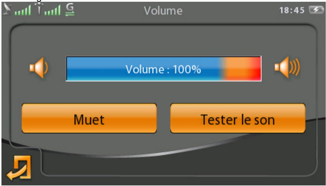 MAPPY ULTI 590 CONNECT - Réglage du volume - 1