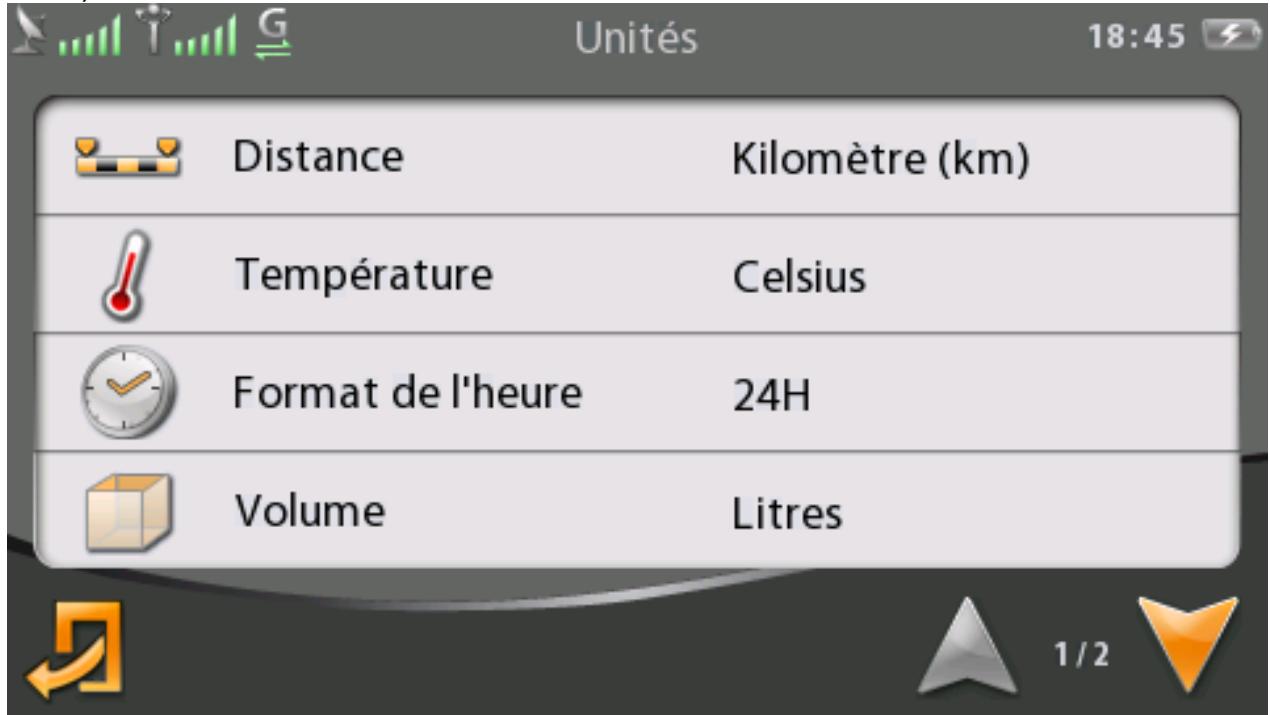 MAPPY ULTI 590 CONNECT - - Configuration des unités - 1