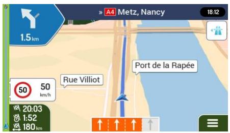 MAPPY ULTI S556 - Informations sur les voies - 1