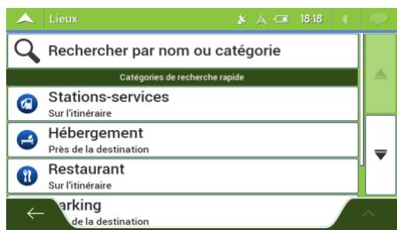 MAPPY ULTI S556 - Utiliser les catégories de recherche rapide - 3
