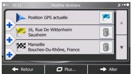 MAPPY ULTI X570 - Déterminer un nouveau point de départ de l'itinéraire - 1