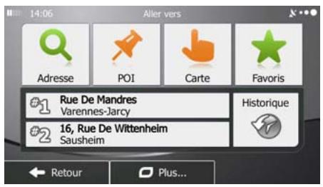 MAPPY ULTI X570 - Créer un itinéraire à partir de la liste de destinations (créer itinéraire) - 2