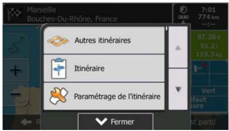 MAPPY ULTI X570 - Vérification des autres itinéraires lors de la planification de l'itinéraire - 3