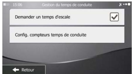 MAPPY ULTI X570 - Paramétrage des alertes au temps de conduite - 3