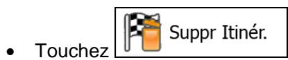 MAPPY ULTI X570 - Vérification des paramètres de l'itinéraire et accès aux fonctions liées à l'itinéraire - 5