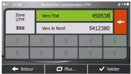 MAPPY ULTI X570 - Saisir les coordonnées de la destination - 2