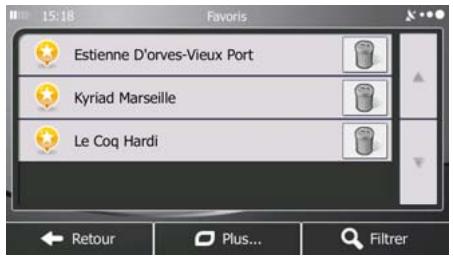 MAPPY ULTI X570 - Sélection de la destination à partir de vos favoris - 2