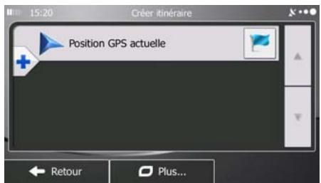 MAPPY ULTI X570 - Créer un itinéraire à partir de la liste de destinations (créer itinéraire) - 1