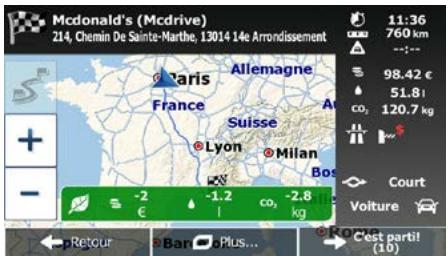 MAPPY ULTIE528 S, ULTI E528S - Calcul de l'itinéraire vert - 2