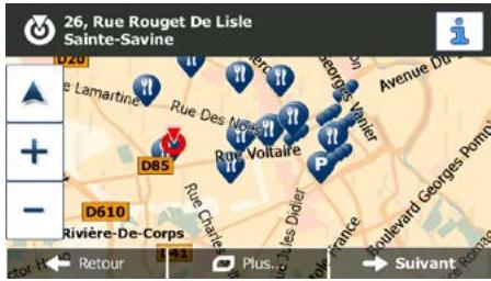 MAPPY ULTIE528 S, ULTI E528S - Sélection d'un emplacement sur la carte comme destination - 3