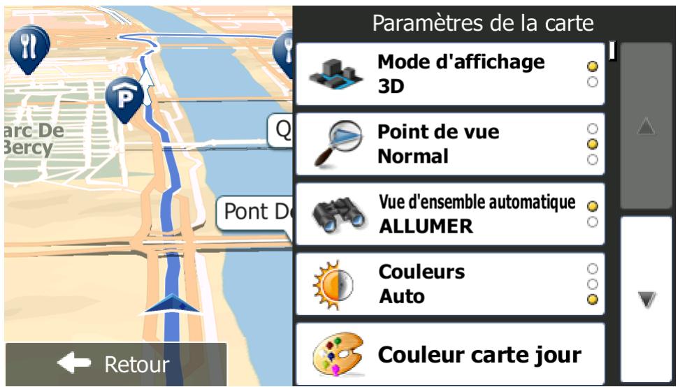 MAPPY X685 CAMPING CAR - Réglages de la carte - 1