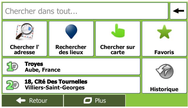 MAPPY X685 CAMPING CAR - Détérminer un nouveau point de départ de l'itinéraire - 3