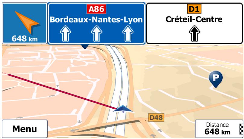 MAPPY X685 CAMPING CAR - Navigation en mode hors route - 1