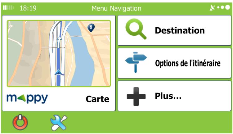 MAPPY X685 CAMPING CAR - Menu de navigation - 1