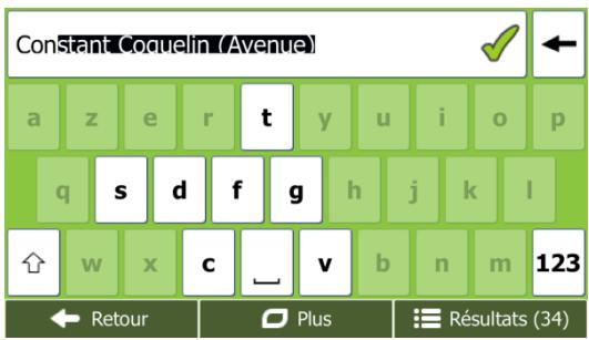 MAPPY X685 CAMPING CAR - Sélection d'une intersection comme destination - 1