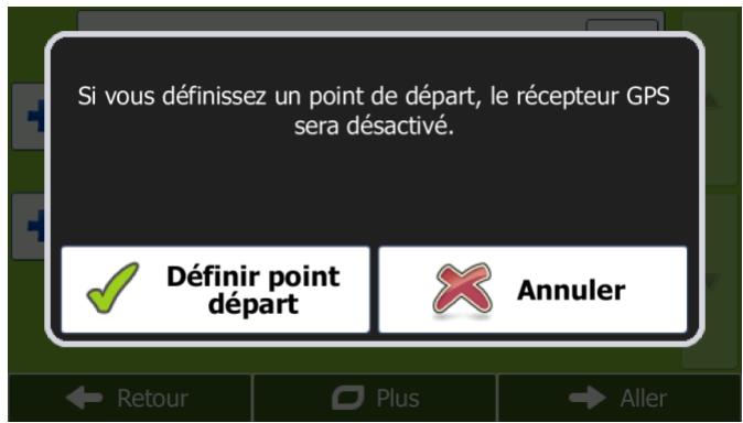 MAPPY X685 CAMPING CAR - Détérminer un nouveau point de départ de l'itinéraire - 2