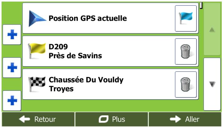 MAPPY X685 CAMPING CAR - Éditer la liste des destinations (modifier itinéraire) - 1