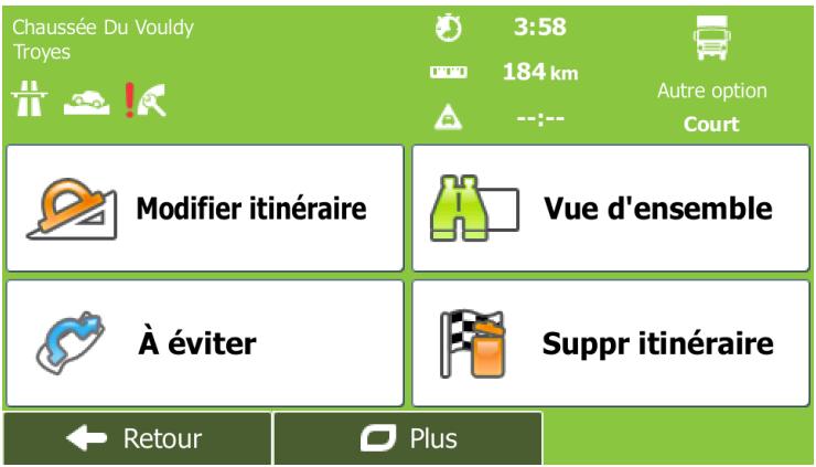 MAPPY X685 CAMPING CAR - Vérification des autres itinéraires pour un itinéraire existant - 1
