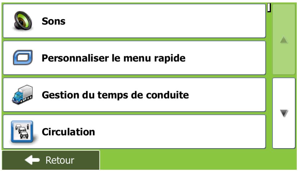 MAPPY X685 CAMPING CAR - Menu réglages - 1