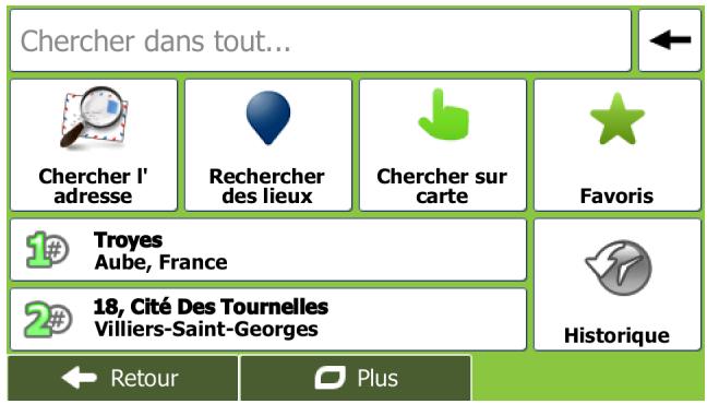 MAPPY X685 CAMPING CAR - Créer un itinéraire à partir de la liste de destinations (créer itinéraire) - 2