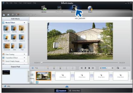 SAMSUNG HMX F90 & HMX-F90 - Etape 4. Edition de vidéos ou de photos - 1