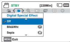 SAMSUNG HMX F90 & HMX-F90 - Digital Special Effect (Effets spéciaux numériques) - 2