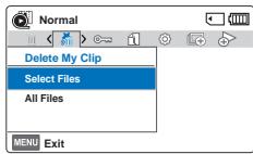 SAMSUNG HMX F90 & HMX-F90 - Delete My Clip (Supprimer My Clip) - 3