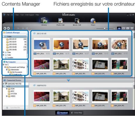 SAMSUNG HMX F90 & HMX-F90 - Importation et visionnage de vidéos/photos du caméscope vers l'ordinateur - 1