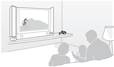 SAMSUNG HMX F90 & HMX-F90 - Visionnage sur un téléviseur - 1