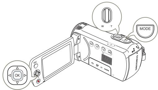 SAMSUNG HMX F90 & HMX-F90 - Comprendre comment changer les modes de fonctionnement - 3