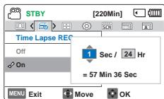 SAMSUNG HMX F90 & HMX-F90 - Time Lapse REC (Enr par interv) - 3