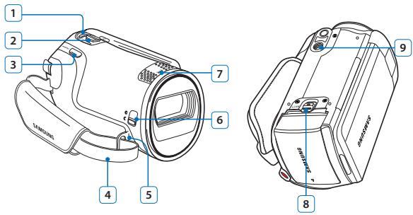SAMSUNG HMX F90 & HMX-F90 - Vue Avant Gauche - 2
