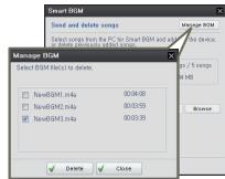 SAMSUNG HMX F90 & HMX-F90 - Pour supprimer les chansons extérieures de la carte mémoire - 1