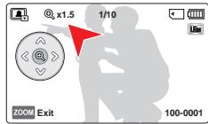 SAMSUNG HMX F90 & HMX-F90 - UTILISATION DU ZOOM EN COURS DE LECTURE DE PHOTO - 3