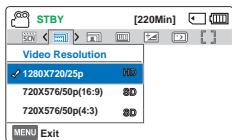 SAMSUNG HMX F90 & HMX-F90 - MANIPULATION DES MENUS - 3