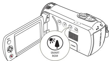 SAMSUNG HMX F90 & HMX-F90 - UTILISATION DE LA FONCTION SMART BGM - 2