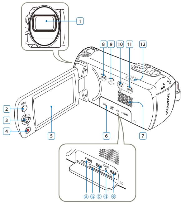 SAMSUNG HMX F90 & HMX-F90 - Vue Avant Gauche - 1