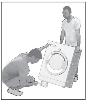 BEKO WTLD81487P - Retrait des renforts de conditionnement - 1