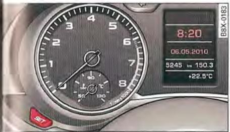 AUDI A1 2010 - Affichage de la date et de l'heure - 1