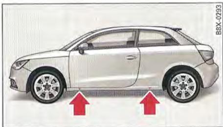 AUDI A1 2010 - Levage du vehicule - 1