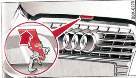 AUDI A1 2010 - Ouverture du capot-moteur - 2
