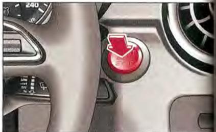 AUDI A1 2010 - Lancer le moteur avec la touche START ENGINE STOP - 1