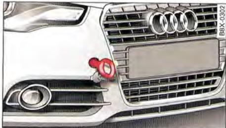 AUDI A1 2010 - Cillet de remorquage avant - 2