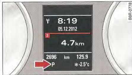 AUDI SQ5 2012 PARTIE1 - Positions du levier sélecteur - 1